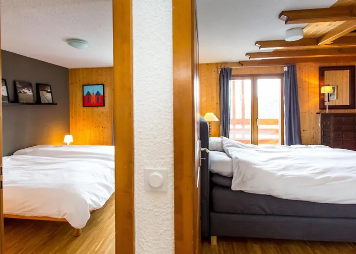 Apartment In La Tzoumaz Near Ski Slopes アパート ラ・ズマ