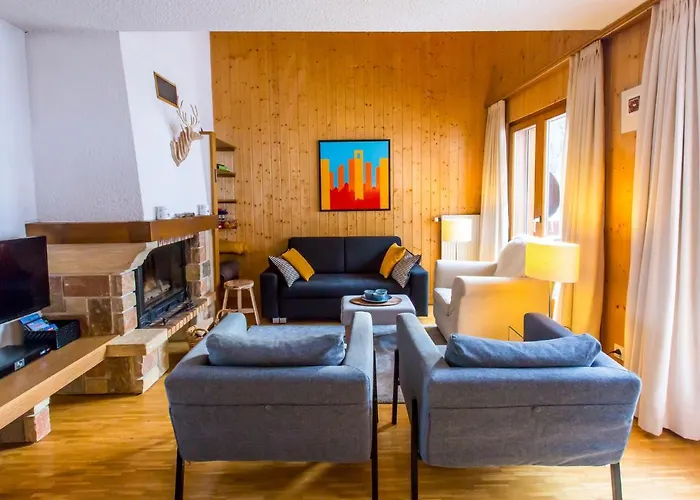 アパート Apartment In La Tzoumaz Near Ski Slopes