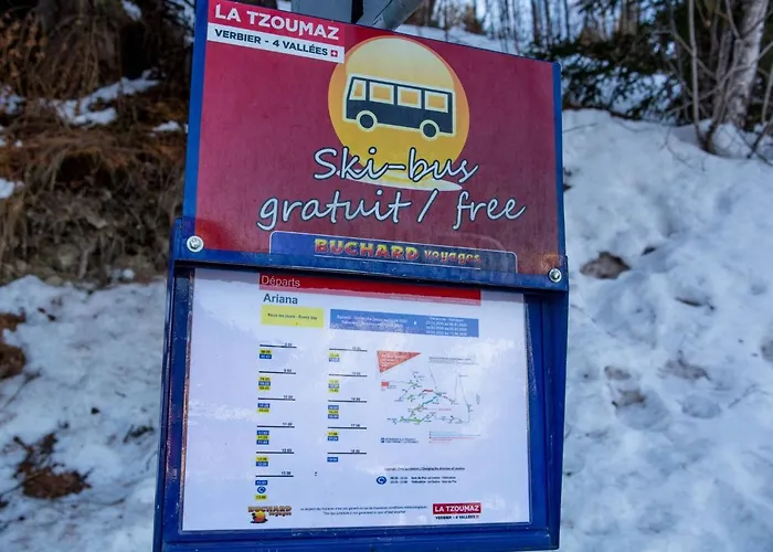 Apartment In La Tzoumaz Near Ski Slopes アパート