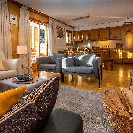 Апартаменты Apartment In La Tzoumaz Near Ski Slopes *